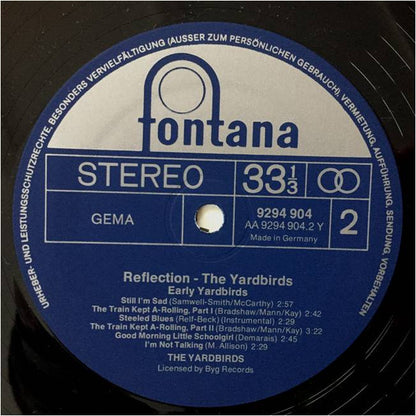 The Yardbirds : Reflection - Early Yardbirds (LP, Comp)