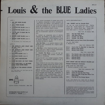 Louis Armstrong : Louis & The Blue Ladies (LP, Comp)