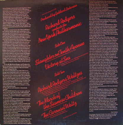 Richard Rodgers Conducts The New York Philharmonic : Slaughter On Tenth Avenue (LP, Album, Mono, RE)