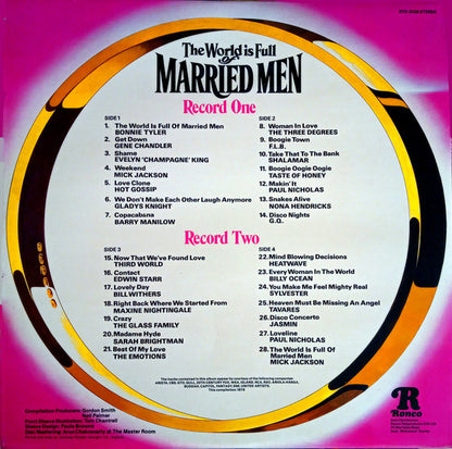 Various : The World Is Full Of Married Men, Disco Hits From The Film Soundtrack (2xLP, Album, Comp)