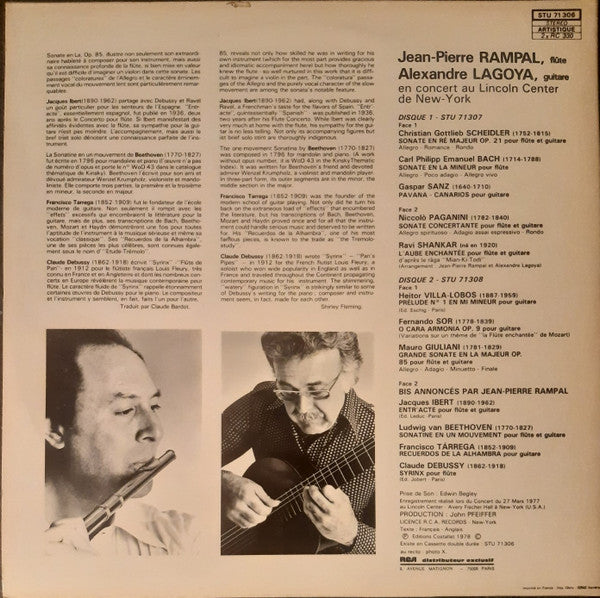 Jean-Pierre Rampal - Alexandre Lagoya : Rampal - Lagoya En Concert (2xLP)