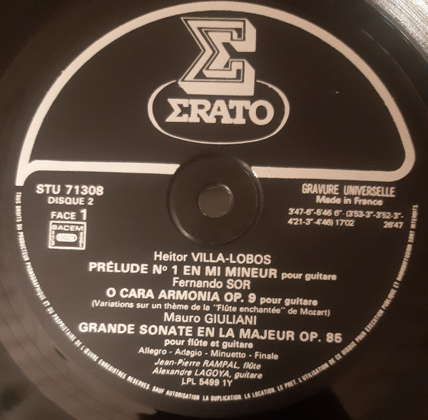 Jean-Pierre Rampal - Alexandre Lagoya : Rampal - Lagoya En Concert (2xLP)