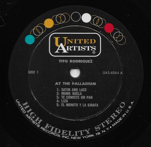 Tito Rodriguez : Tito Rodriguez At The Palladium - Live! Performance (LP, Album, RE)