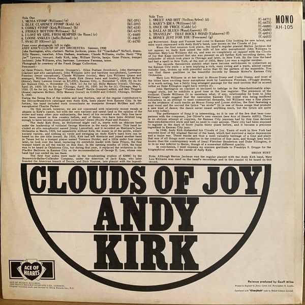 Andy Kirk : Clouds Of Joy (LP, Comp, Mono)