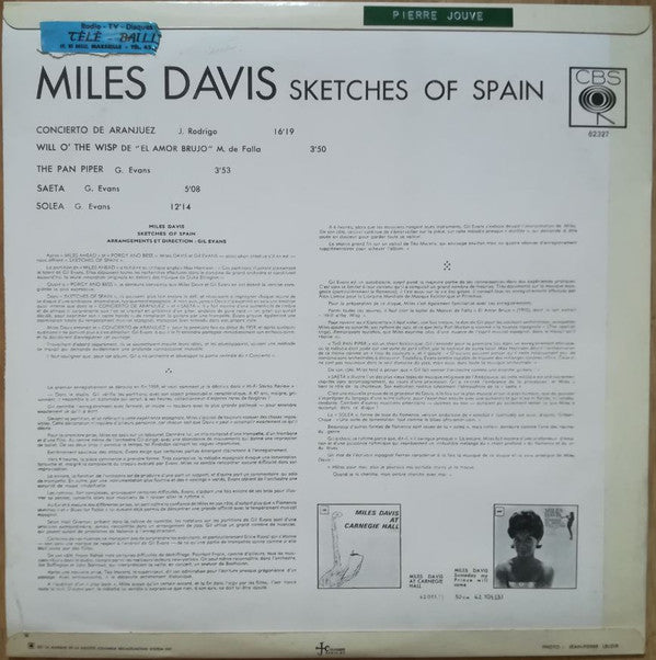 Miles Davis : Sketches Of Spain (LP, Album, RE)