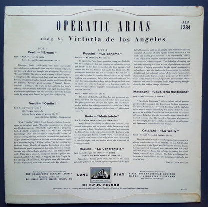 Victoria De Los Angeles, Orchestra Del Teatro Dell'Opera Di Roma, Giuseppe Morelli : Operatic Arias Sung By Victoria De Los Angeles (LP, Album)