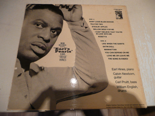 Earl Hines : Earl's Pearls (LP, Album)
