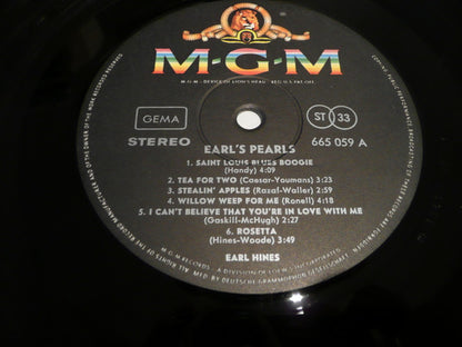 Earl Hines : Earl's Pearls (LP, Album)