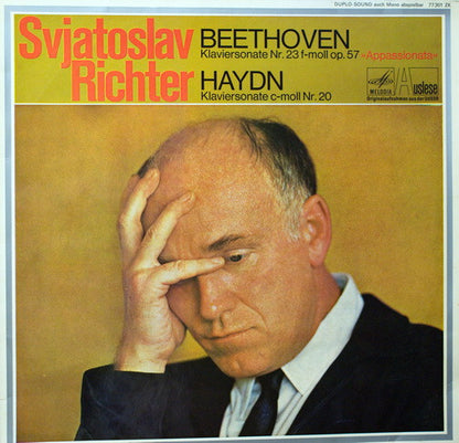 Sviatoslav Richter, Ludwig van Beethoven, Joseph Haydn : Klaviersonate Nr. 23 F-moll Op. 57 »Appassionata« / Klaviersonate C-moll Nr. 20 (LP)