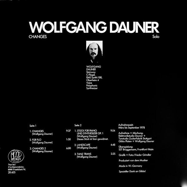 Wolfgang Dauner : Changes (LP, Album, RE)