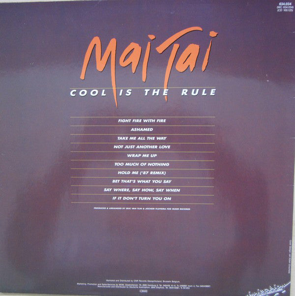 Mai Tai : Cool Is The Rule (LP, Album)