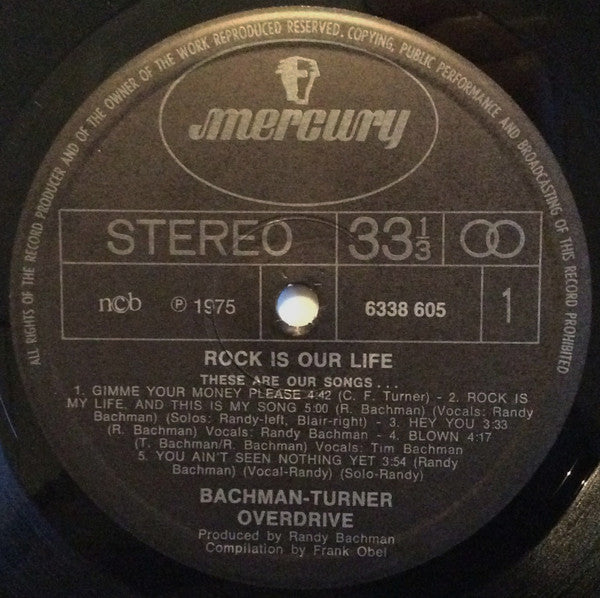 Bachman-Turner Overdrive : Rock Is Our Life And These Are Our Songs (LP, Comp)