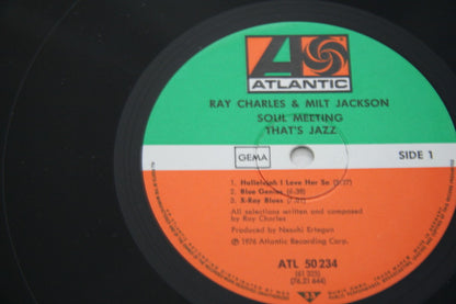 Ray Charles & Milt Jackson : Soul Meeting (LP, Album, RE, Gat)