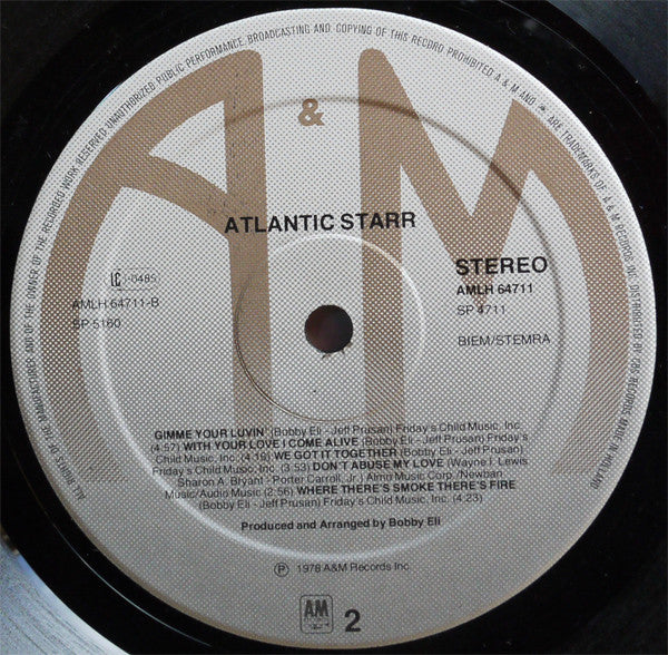 Atlantic Starr : Atlantic Starr (LP, Album)