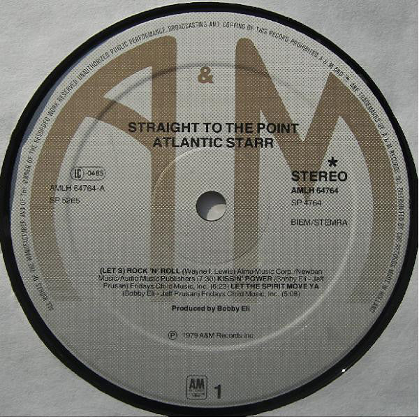 Atlantic Starr : Straight To The Point (LP, Album)