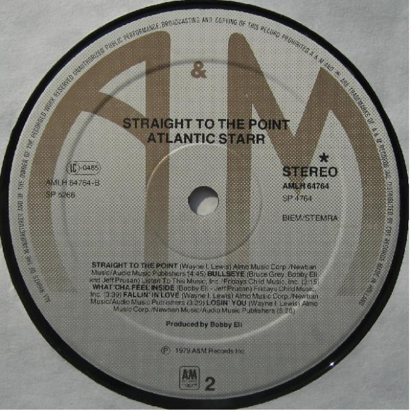 Atlantic Starr : Straight To The Point (LP, Album)