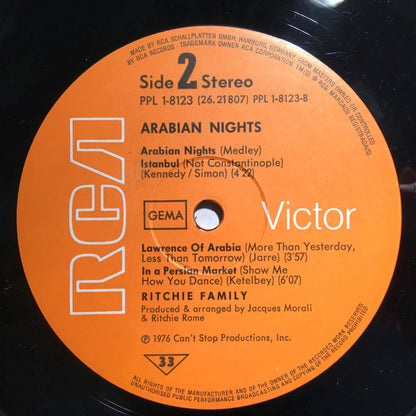 The Ritchie Family : Arabian Nights (LP, Album, LC )