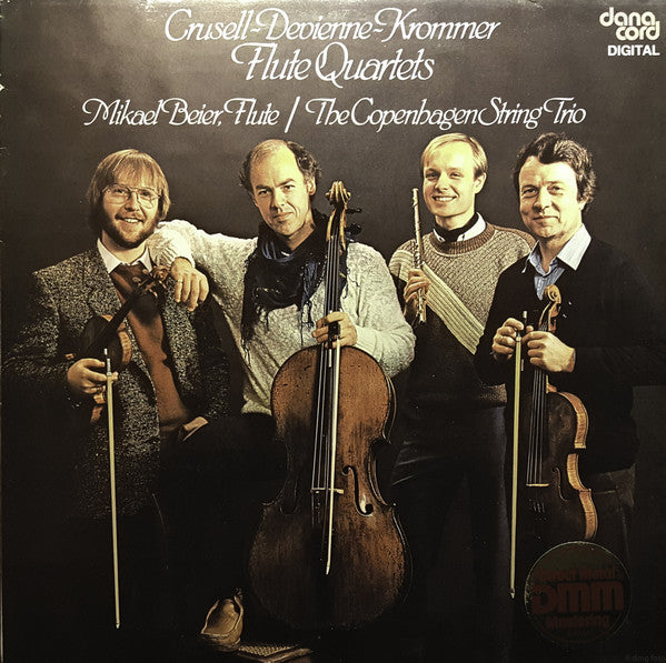 Mikael Beier, Kim Sjøgren, Bjarne Boie Rasmussen, Lars Holm Johansen : Crusell-Devienne-Krommer Flute Quartets Mikael Beier, Flute / The Copenhagen String Trio (LP)