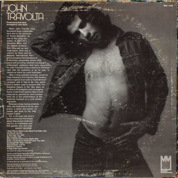 John Travolta : John Travolta (LP, Album)