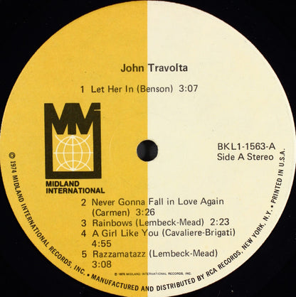 John Travolta : John Travolta (LP, Album)