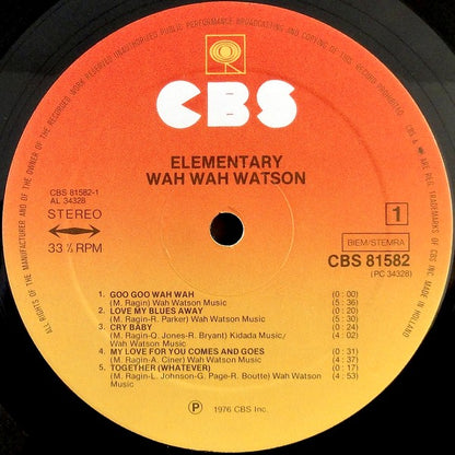 Melvin "Wah Wah" Watson : Elementary (LP, Album)