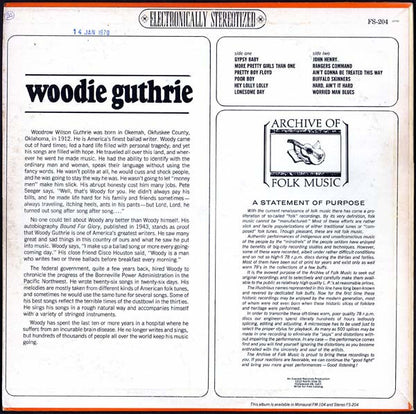 Woody Guthrie : Woody Guthrie (LP, Comp, RE)