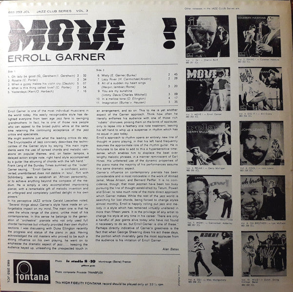 Erroll Garner : Move! (LP, Comp, Mono)