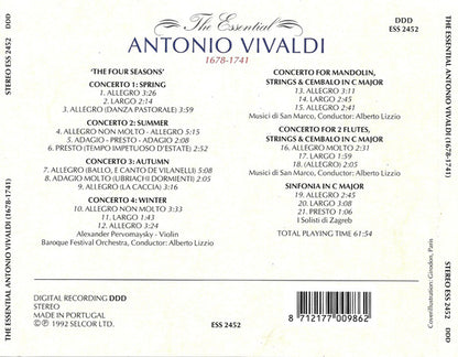 Antonio Vivaldi : The Essential Antonio Vivaldi (CD, Comp)