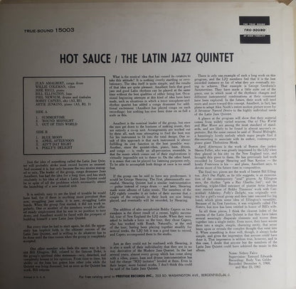 Latin Jazz Quintet : Hot Sauce (LP, Album, Mono, Bla)