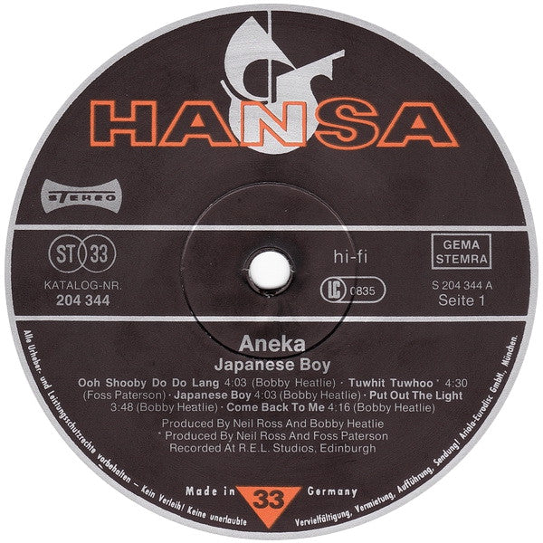 Aneka : Japanese Boy (LP, Album)