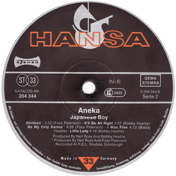 Aneka : Japanese Boy (LP, Album)