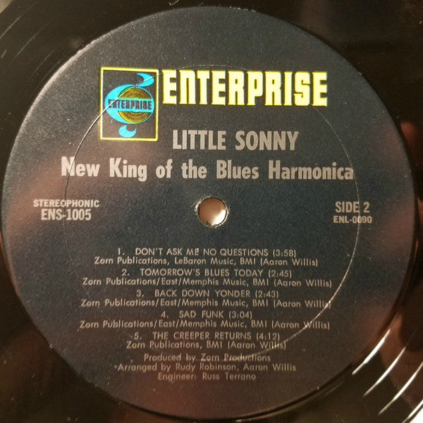 Little Sonny : New King Of The Blues Harmonica (LP, Album, Mon)