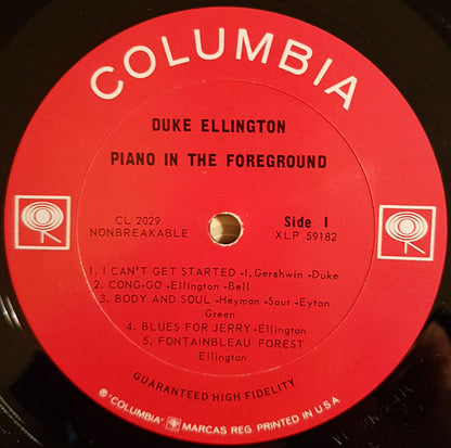 Duke Ellington : Piano In The Foreground (LP, Album, Mono)