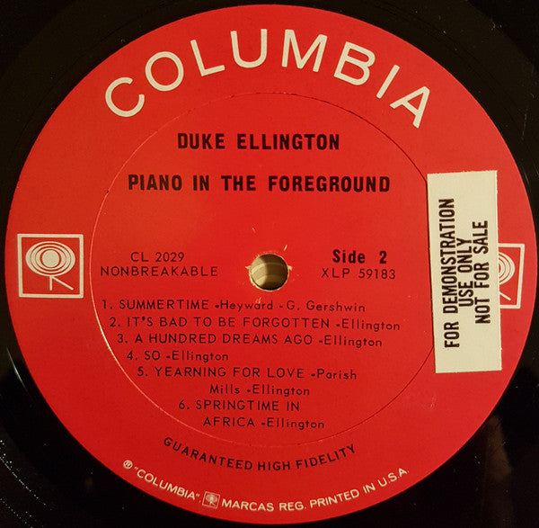 Duke Ellington : Piano In The Foreground (LP, Album, Mono)