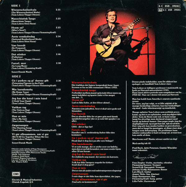Flemming Krøll : Flemming Krøll Synger Tom Lehrer (LP, Album)