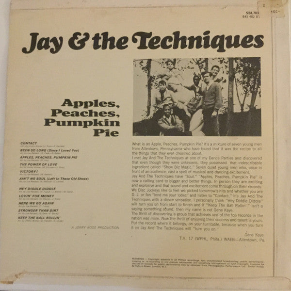 Jay & The Techniques : Apples, Peaches, Pumpkin Pie (LP, Album)