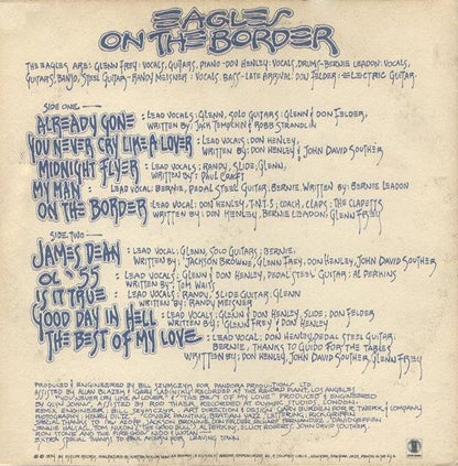 Eagles : On The Border (LP, Album, RP, Spe)