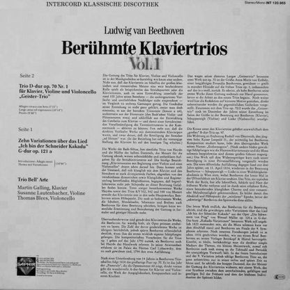 Ludwig van Beethoven, Trio Bell'Arte : Berühmte Klaviertrios Vol. 1 (LP)