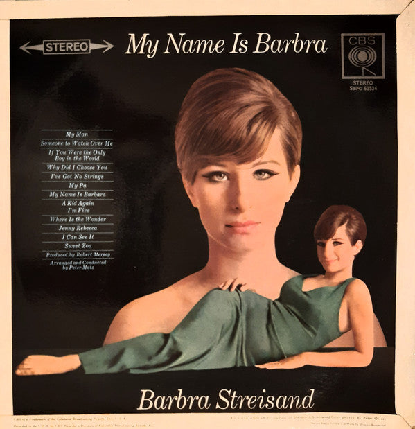 Barbra Streisand : My Name Is Barbra (LP, Album)