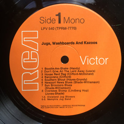 Various : Jugs, Washboards & Kazoos (LP, Comp, RE)