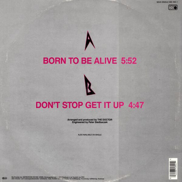 Mark Jefferis : Born To Be Alive (12", Maxi)