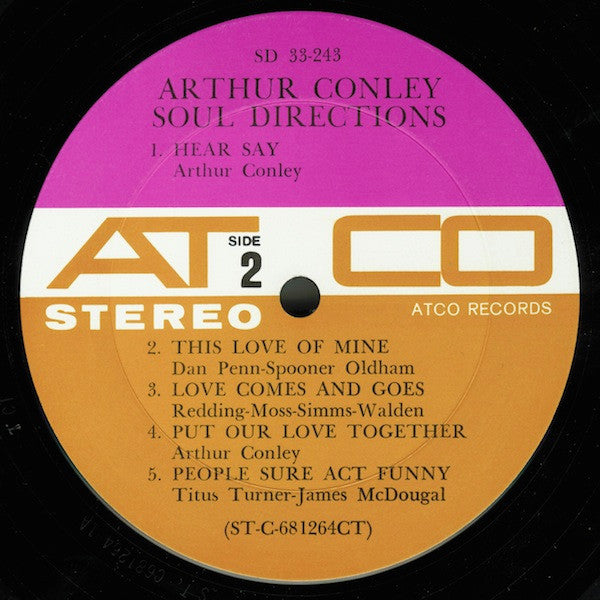 Arthur Conley : Soul Directions (LP, Album, CT )