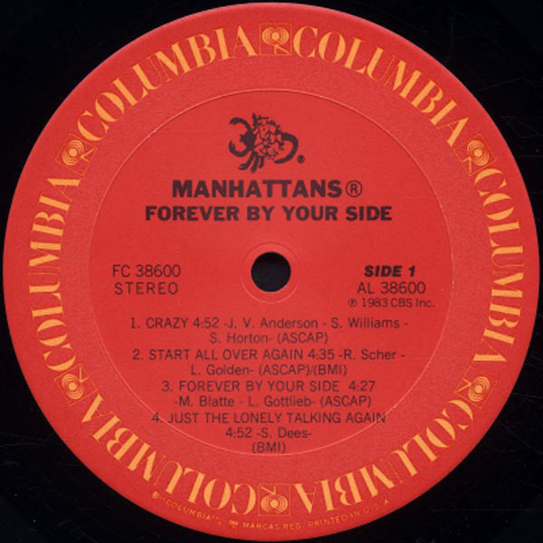 Manhattans : Forever By Your Side (LP, Album, Car)