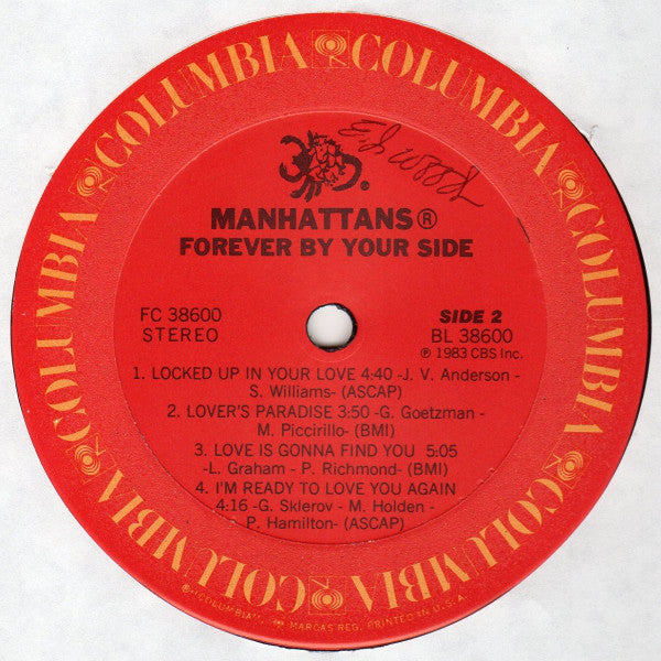 Manhattans : Forever By Your Side (LP, Album, Car)