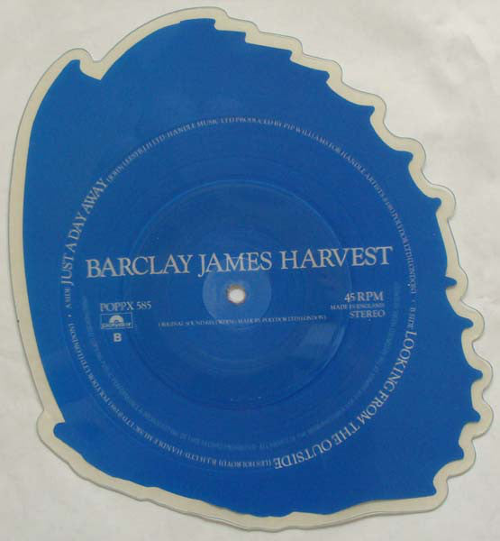 Barclay James Harvest : Just A Day Away (7", Shape, Single, Pic)