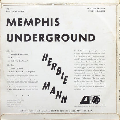 Herbie Mann : Memphis Underground (LP, Album)