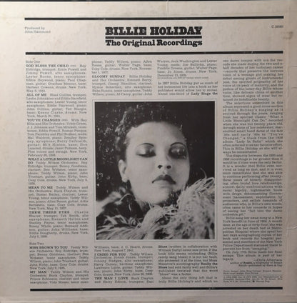 Billie Holiday : The Original Recordings (LP, Comp, Mono)