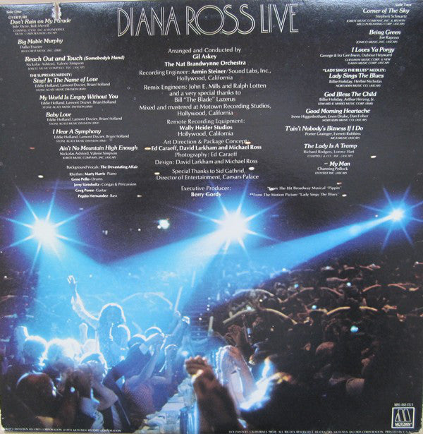 Diana Ross : Diana Ross Live At Caesars Palace (LP, Album)