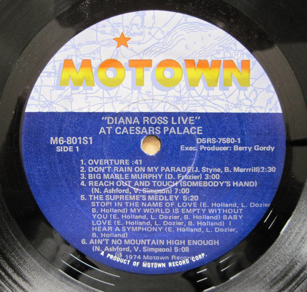 Diana Ross : Diana Ross Live At Caesars Palace (LP, Album)