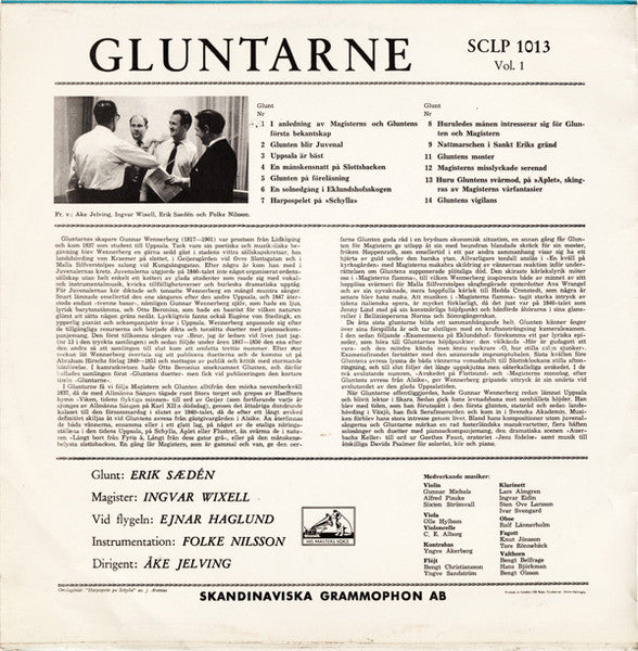 Gunnar Wennerberg, Ingvar Wixell, Erik Saedén : Gluntarne (Vol. 1) (LP, Album)